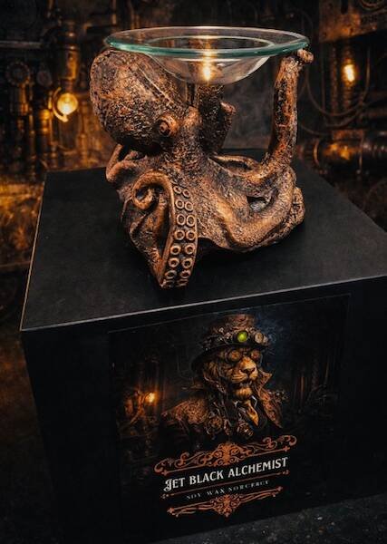 Bronze Effect Steam Punk Octopus Wax Melt Burner